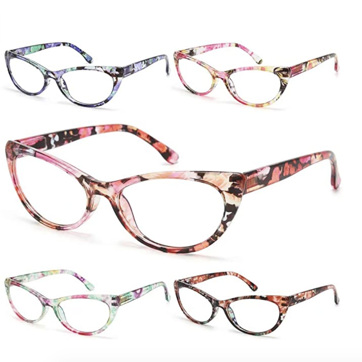 cat eye reading glasses multi-pack