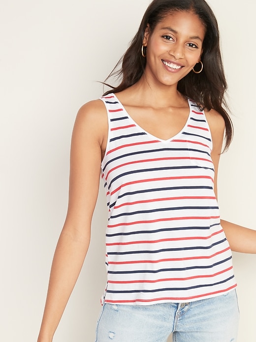 Old Navy Red White Blue Tank