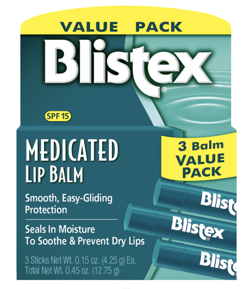 Blistex Medicated Lip Balm SPF 15 (3-Pack)