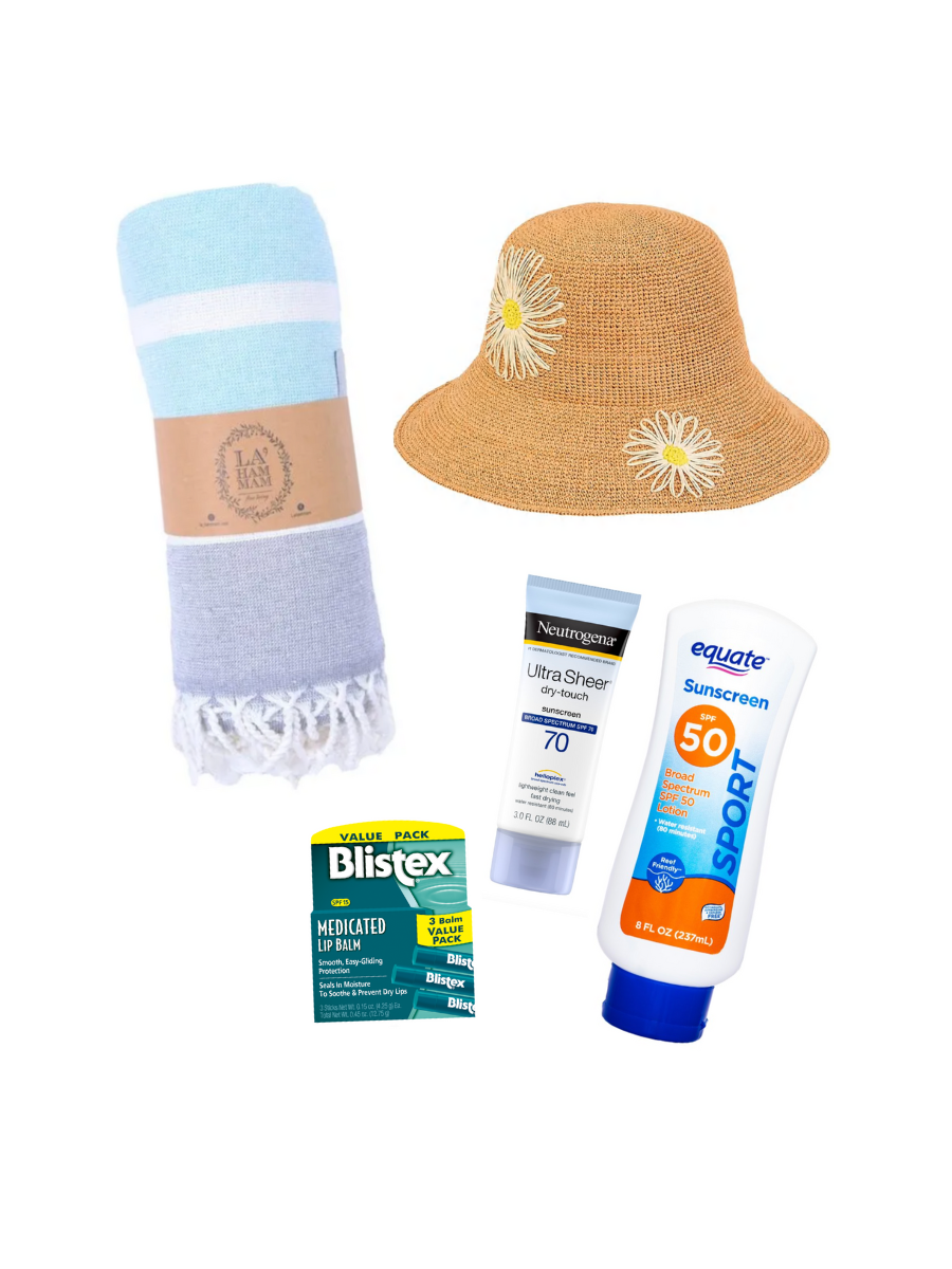 Items You Need In Your Beach Bag - Product Collage 3x4