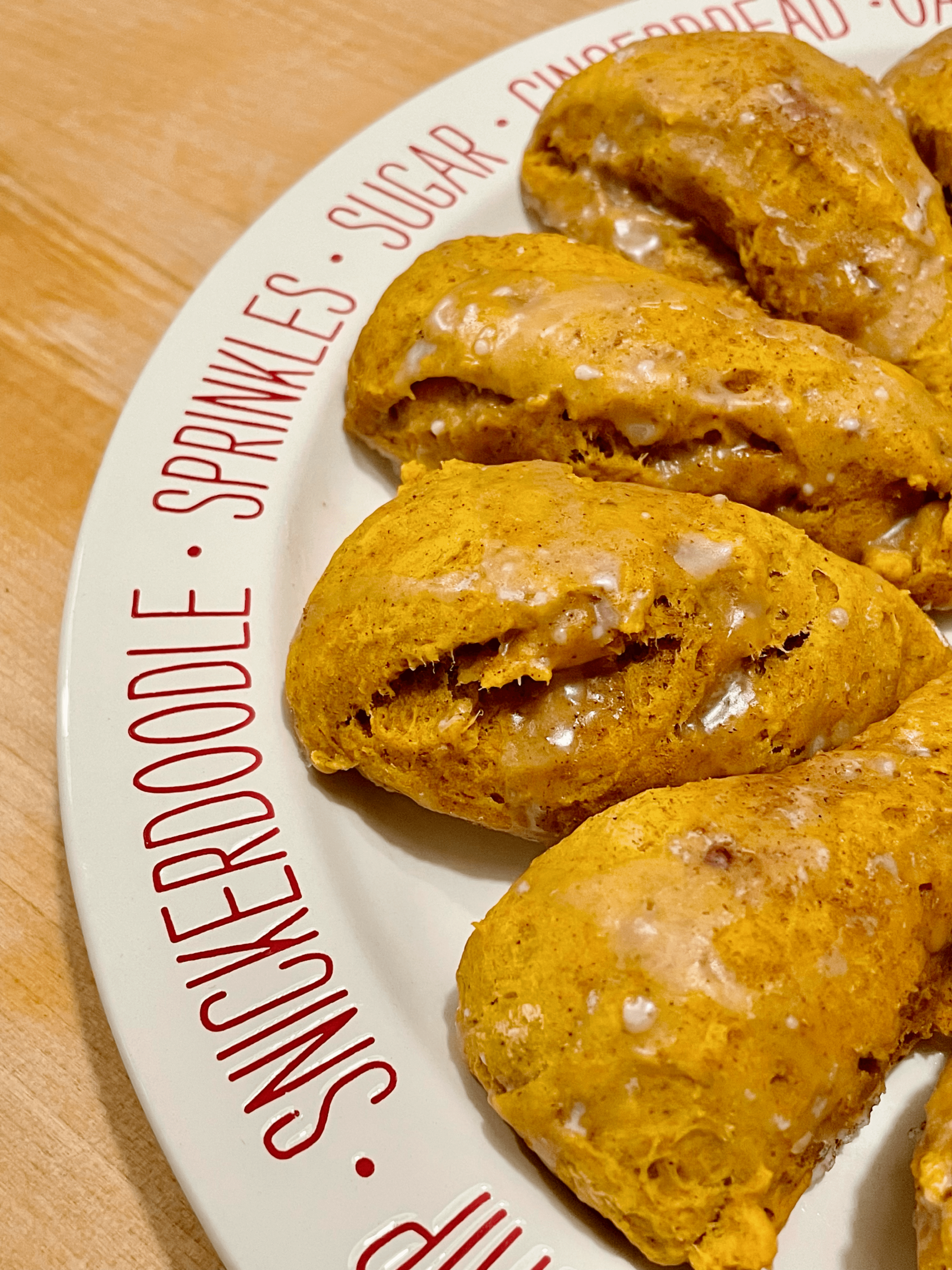 Easy Pumpkin Scones Fall Flatlay Scene